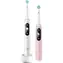 Oral-B iO Series 6 Duo bílý|růžový / Elektrický zubní kartáček / magnetické iO / 5 režimů / AI / OLED