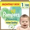 Pampers Harmonie Baby 2-5 kg (180ks) / Pleny / Velikost 1 (2-5 kg)
