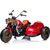 CHIPOLINO Elektrická motorka DUO TRON Red