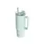 Quokka Nerezový termohrnek s brčkem Stream Turquoise 950 ml