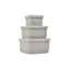 KikkaBoo Sada boxů na svačinu 3 ks Platinum Silicone Sand