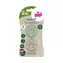 NIP CHERRY NATURE line Šidítko kaučuk velikost 2 (6m+) zelená/hnědá 2ks 
