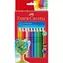 Faber-Castell Jumbo Grip - Pastelky trojhranné - 12 ks + ořezávátko / rozmývatelné