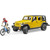 Bruder 02543 Jeep Wrangler s cyklistou a horským kolem / 1:16 / od 4 let
