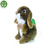 RAPPA Plyšový králík hnědý stojící 18 cm / ECO-FRIENDLY / od 0 měsíců