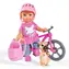Simba Evička s bicyklem Panenka 12 cm / od 3 let