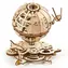 Ugears 3D dřevěné mechanické puzzle Globus / od 14 let / 184 dílků / Obtížnost: nízká