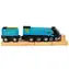 Bigjigs Rail Dřevěná replika lokomotivy Mallard + 3 koleje / od 3 let