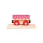 Bigjigs Rail Vagón růžový / od 3 let