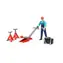 Bruder 62100 Figurka muž mechanik s heverem a příslušenstvím / výška 107 mm / od 4 let