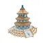 Woodcraft Dřevěné 3D puzzle Chrám nebes / 268 dílků / od 8 let / Obtížnost: jednoduchá