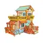 Woodcraft Dřevěné 3D puzzle Venkovská chata / 73 dílků / od 8 let / Obtížnost: jednoduchá