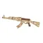 Woodcraft Dřevěné 3D puzzle Samopal AK47 / 62 dílků / od 8 let / Obtížnost: jednoduchá