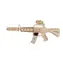 Woodcraft Dřevěné 3D puzzle Samopal carabine 15 / 103 dílků / od 8 let / Obtížnost: jednoduchá