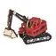 Woodcraft Dřevěné 3D puzzle Rypadlo červená / 84 dílků / od 8 let / Obtížnost: jednoduchá