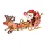 Woodcraft Dřevěné 3D puzzle Santovy sáně / 103 dílků / od 8 let / Obtížnost: jednoduchá