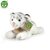 RAPPA Plyšový tygr bílý ležící 17 cm / ECO-FRIENDLY / od 0 měsíců