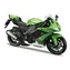 Maisto Kawasaki Ninja ZX-10R zelená / měřítko 1:12 / podstavec / od 3 let