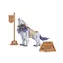 RoboTime 3D dřevěné puzzle Vlk bojovník - Warrior Wolf / od 8 let / 92 dílků / Obtížnost: jednoduchá