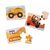 Bigjigs Toys Puzzle 3v1 Stavební stroje / od 2 let