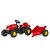 Rollytoys Šlapací traktor Rolly Kid s vlečkou - červená / od 3 let 