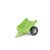 Rollytoys Vlečka za traktor 1osá - světlezelená / od 3 let 