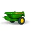 Rollytoys Vlečka za traktor John Deere malá zelená / od 3 let 