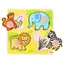 Bigjigs Toys Moje první vkládací puzzle safari / od 1 roku