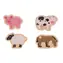 Bigjigs Toys Easy puzzle Zvířátka z farmy / 8 dílků / od 12 měsíců