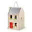 Bigjigs Toys Rozkládací domeček s příslušenstvím / od 18 měsíců