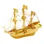 Metal Earth 3D Puzzle Loď Golden Hind (zlatá) / 24 dílků / od 14 let