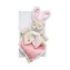 Doudou Dárková sada - Hračka růžový kamarád králíček 24 cm / od 0 let