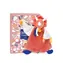 Doudou Dárková sada - Plyšový muchláček dinosaurus oranžový 25 cm / od 0 let