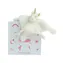 Doudou Dárková sada - Plyšový muchláček jednorožec 22 cm / od 0 let
