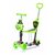CHIPOLINO Koloběžka s vodící tyčí Kiddy Evo 3v1 Green Graffiti / od 3 let / do 20 kg