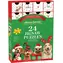EUROGRAPHICS Puzzle Adventní kalendář: Vánoční tlapky / 24x50 dílků / od 6 let