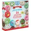 EUROGRAPHICS Puzzle Adventní kalendář: Vánoční donuty / 24x50 dílků / od 6 let