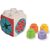 Clementoni Soft Clemmy Vkládací senzorická kostka s měkkými kostkami / od 6 měsíců