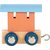 Small foot Polární písmenkový vagónek oranžový / od 2 let