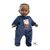 Llorens 14247 BABY ZAREB - realistická panenka miminko s měkkým látkovým tělem - 42 cm / od 3 let