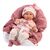 Llorens 74014 NEW BORN - realistická panenka miminko se zvuky a měkkým látkovým tělem - 42 cm / od 3 let