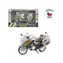 MaDe 95807 - Motorka Policejní kovová 18 cm stříbrná