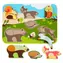 Lucy & Leo Lesní zvířátka dřevěné vkládací puzzle / 7 dílů / od 3 let