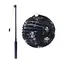 Rappa Lampión Halloween kostra 25 cm se svítící hůlkou 50 cm