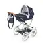 DeCuevas 80044 Skládací kočárek pro panenky s taškou Vintage 2025 - 81 cm