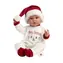 Llorens 74501 NEW BORN - realistická panenka miminko se zvuky a měkkým látkovým tělem - 45 cm