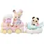 Sylvanian Families Letadlo, vláček a baby figurky v zábavném parku / od 3 let