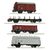 Roco 6600101 Sada 4 ks nákladních vagónů PKP / Měřítko:H0 (1:87) / Délka: 529 mm / 15 let 