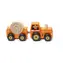 CUBIKA 15351 Traktor s vlekem - dřevěná skládačka s magnetem / 3 díly / od 3 let