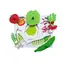 Just Jigsaws 154 Loupeme a krájíme plodiny 5 - dřevěné deskové puzzle / 6 dílů / od 3 let